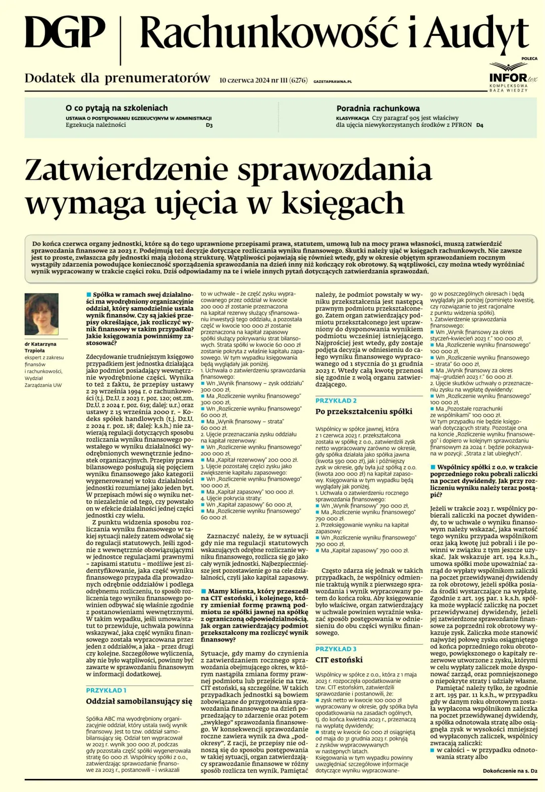 RACHUNKOWOŚĆ I AUDYT