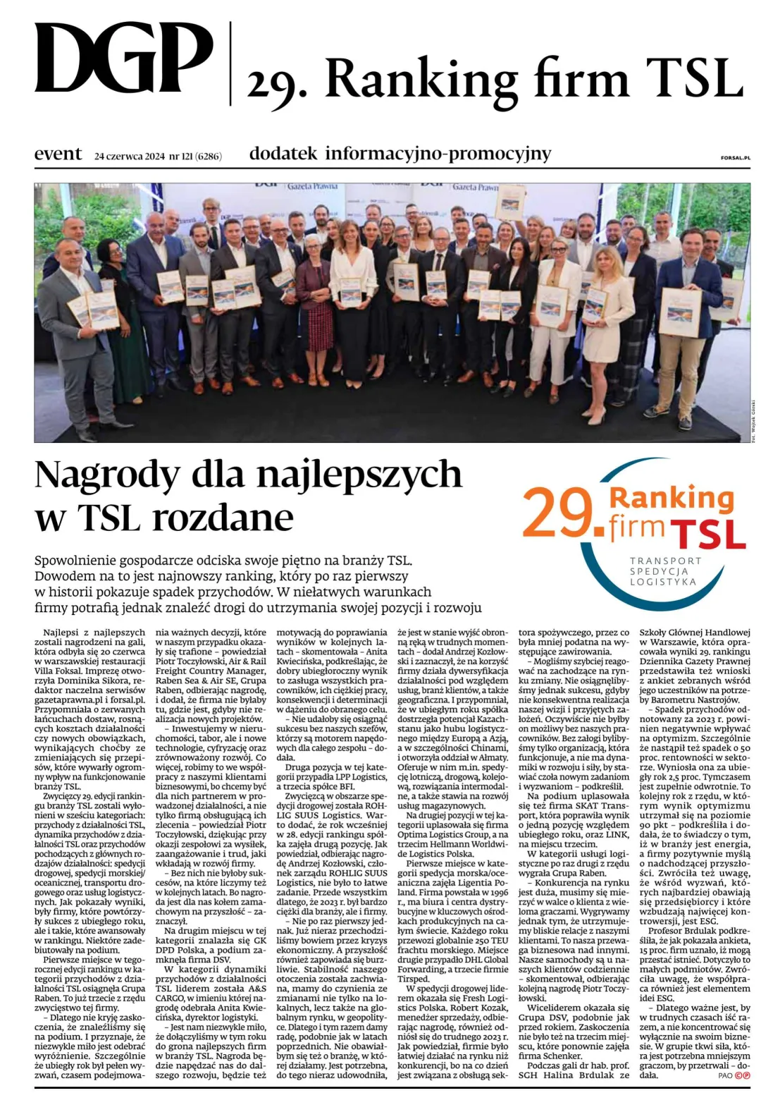 29. RANKING FIRM TSL