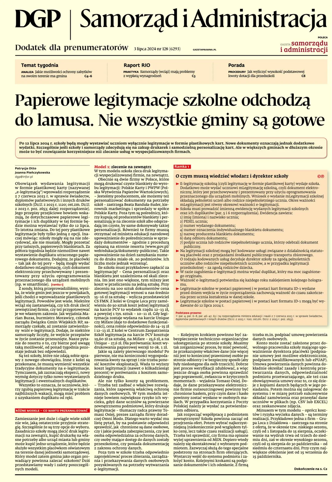 SAMORZĄD I ADMINISTRACJA
