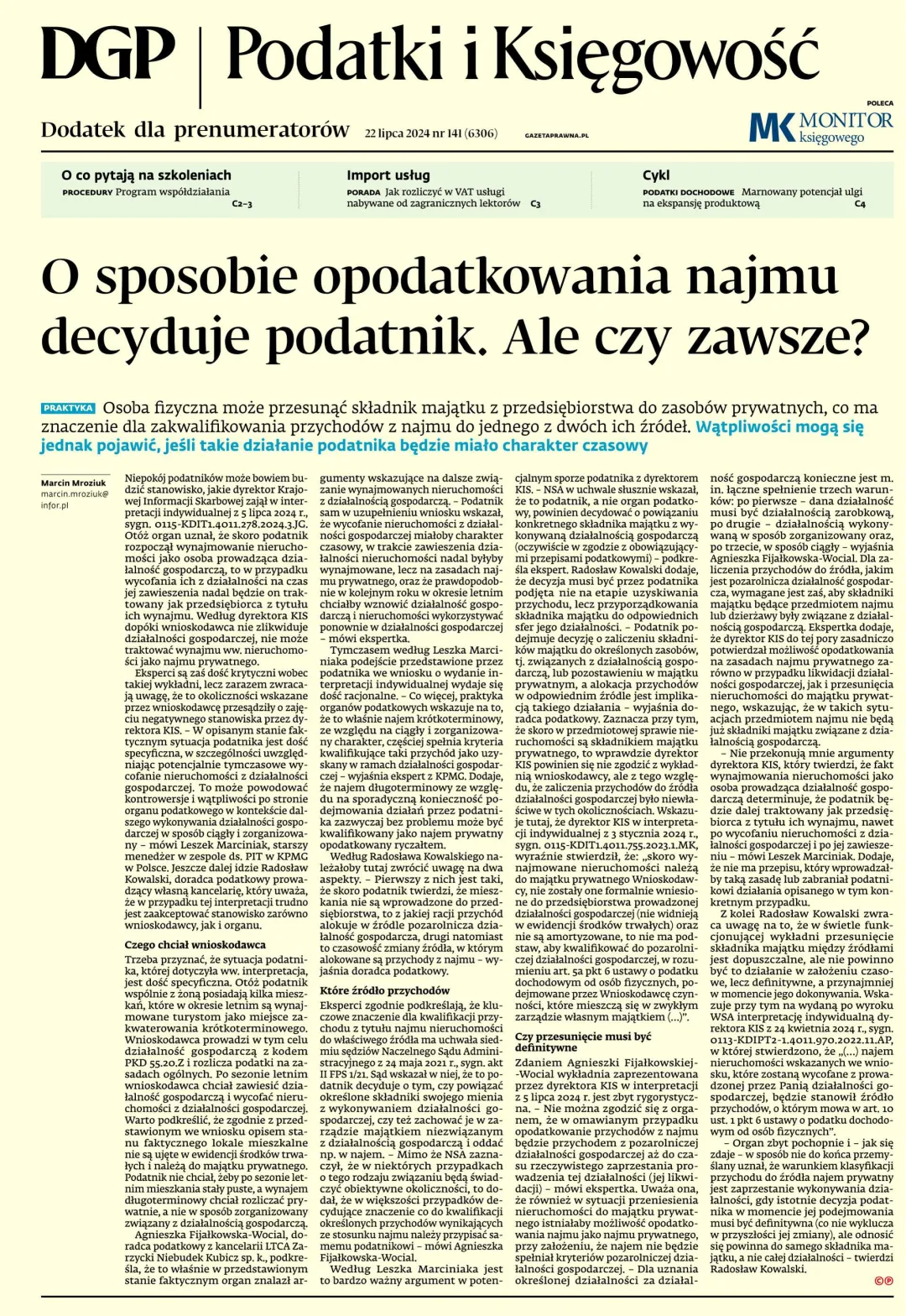 PODATKI I KSIĘGOWOŚĆ