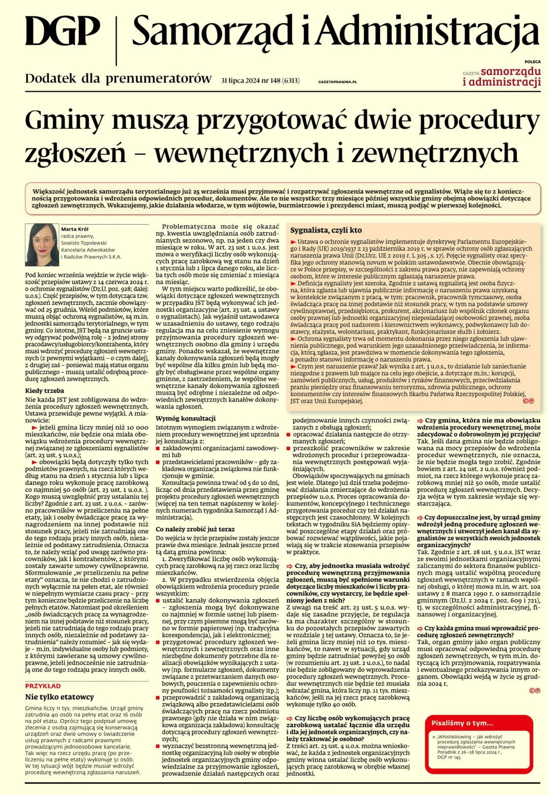 SAMORZĄD I ADMINISTRACJA