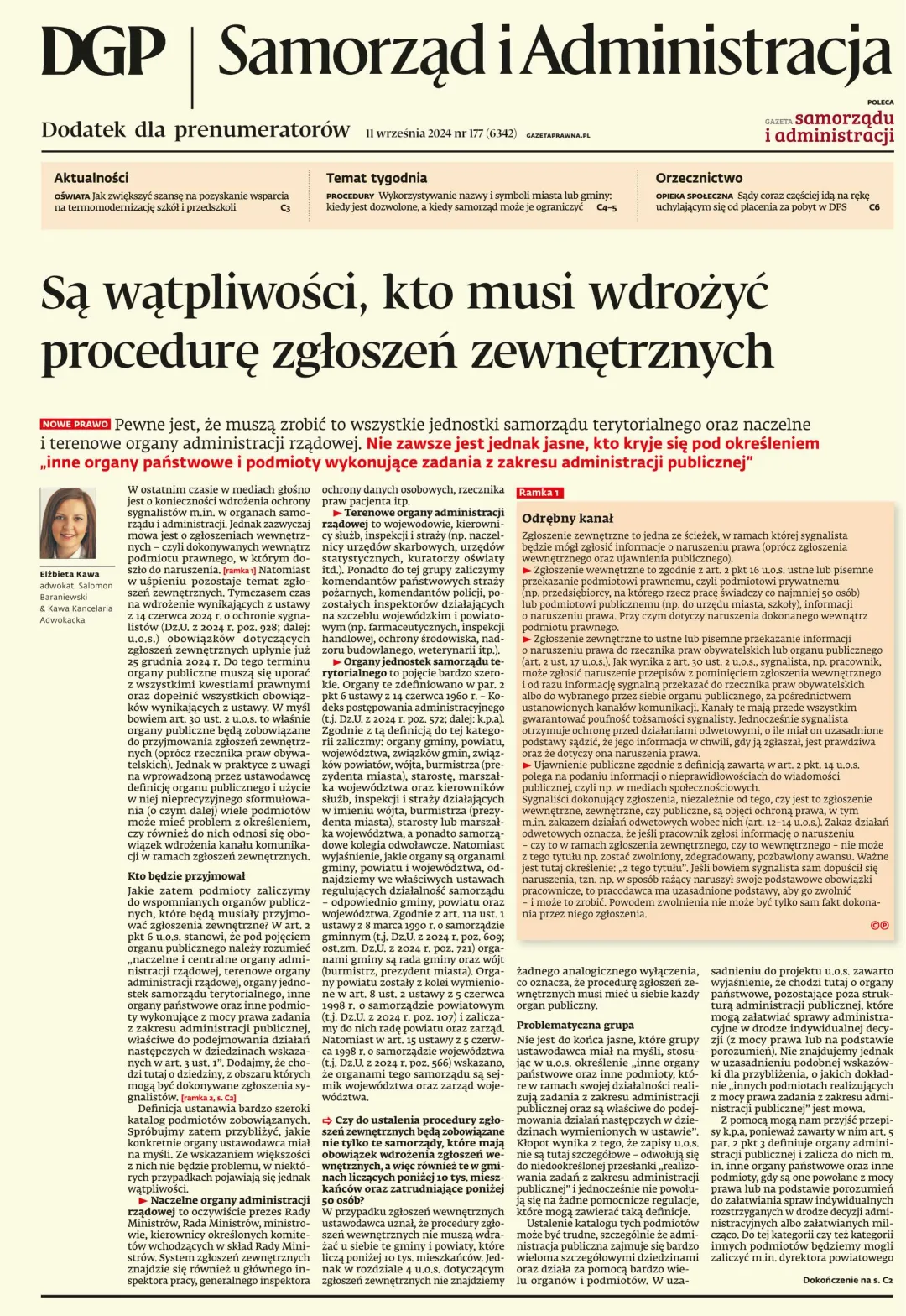 SAMORZĄD I ADMINISTRACJA