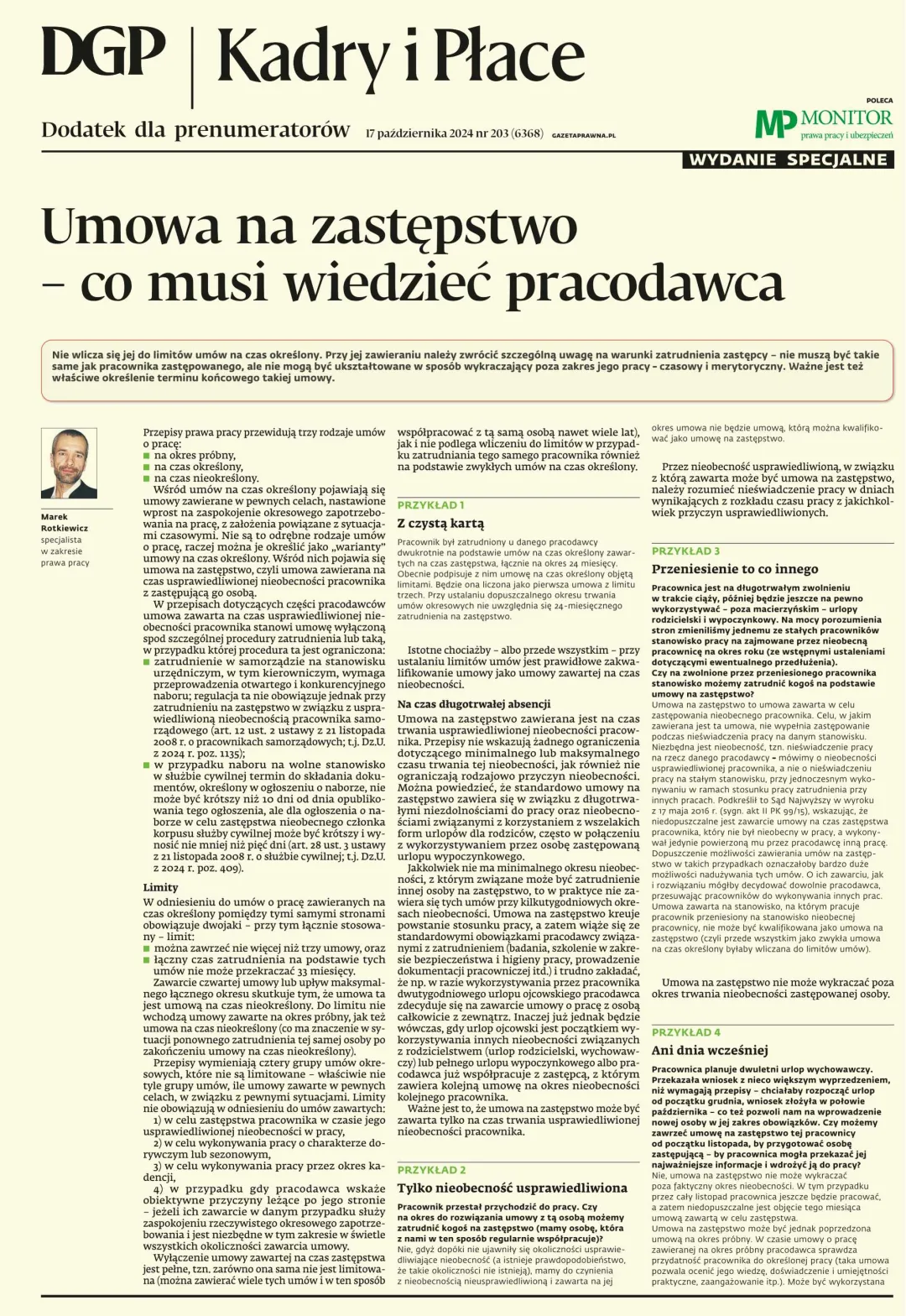 KADRY I PŁACE - WYDANIE SPECJALNE