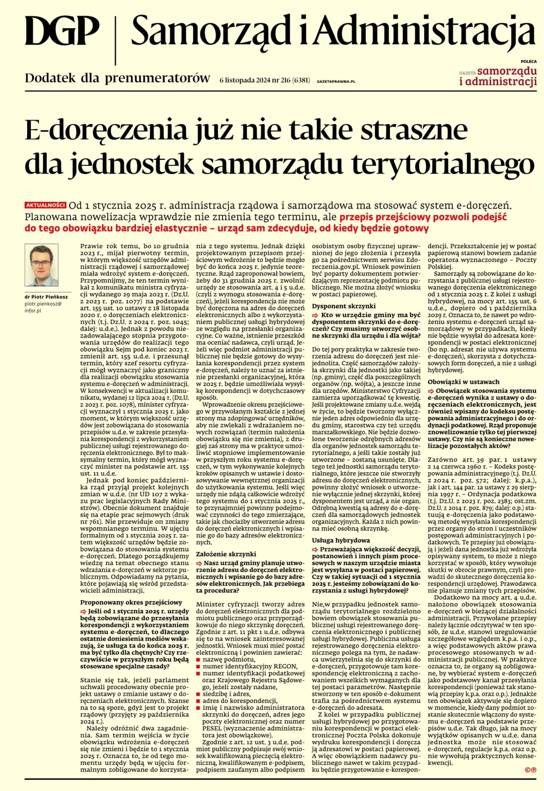 SAMORZĄD I ADMINISTRACJA