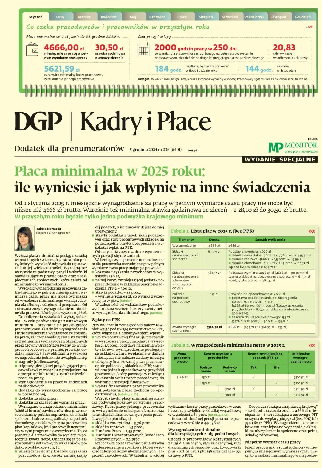 KADRY I PŁACE - WYDANE SPECJALNE