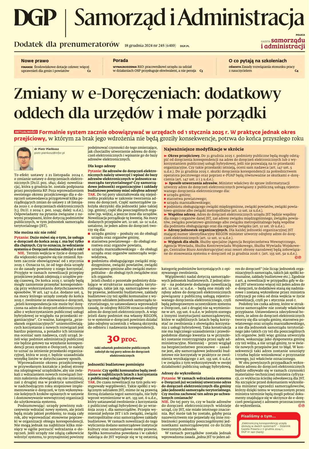SAMORZĄD I ADMINISTRACJA