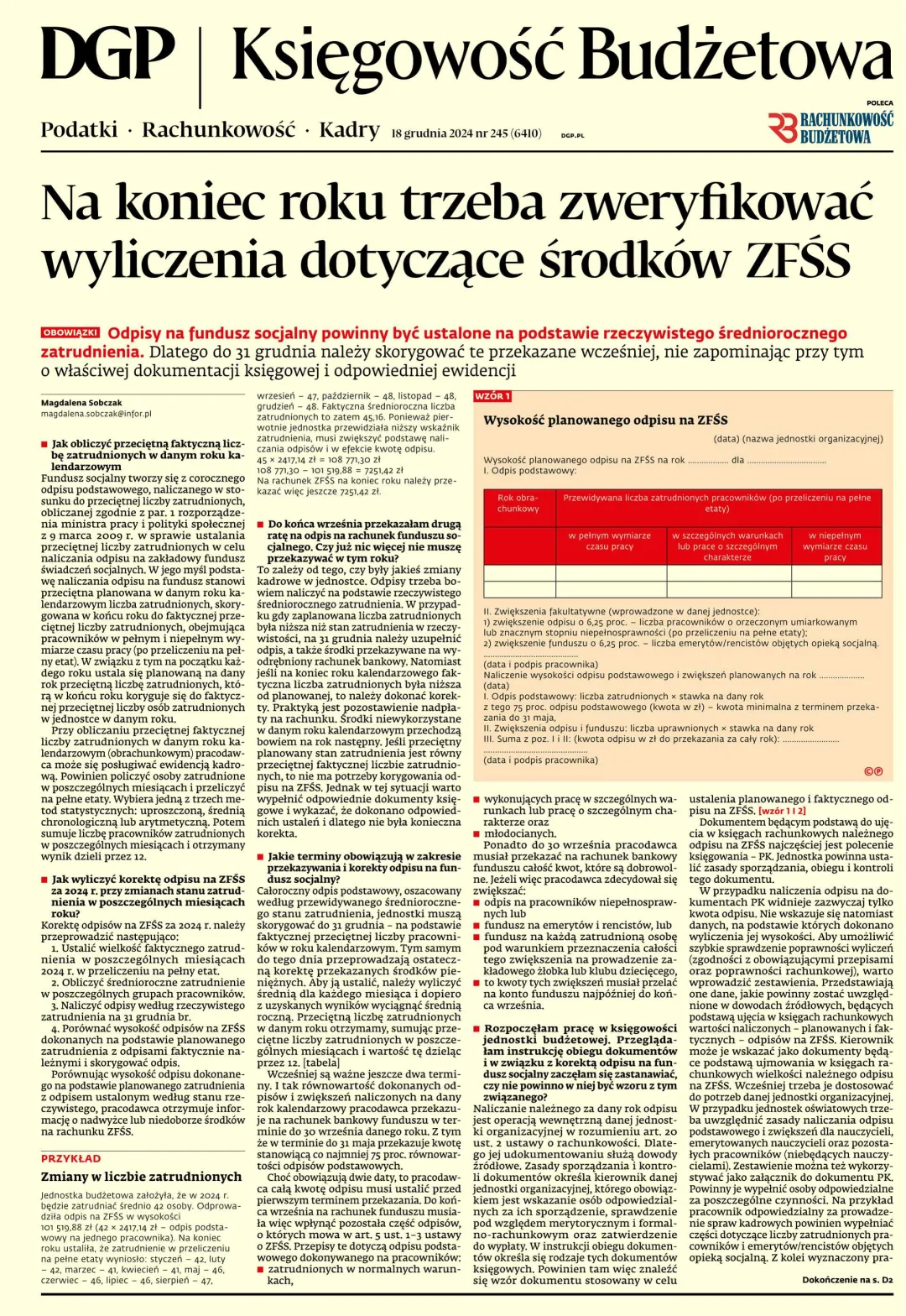 KSIĘGOWOŚĆ BUDŻETOWA