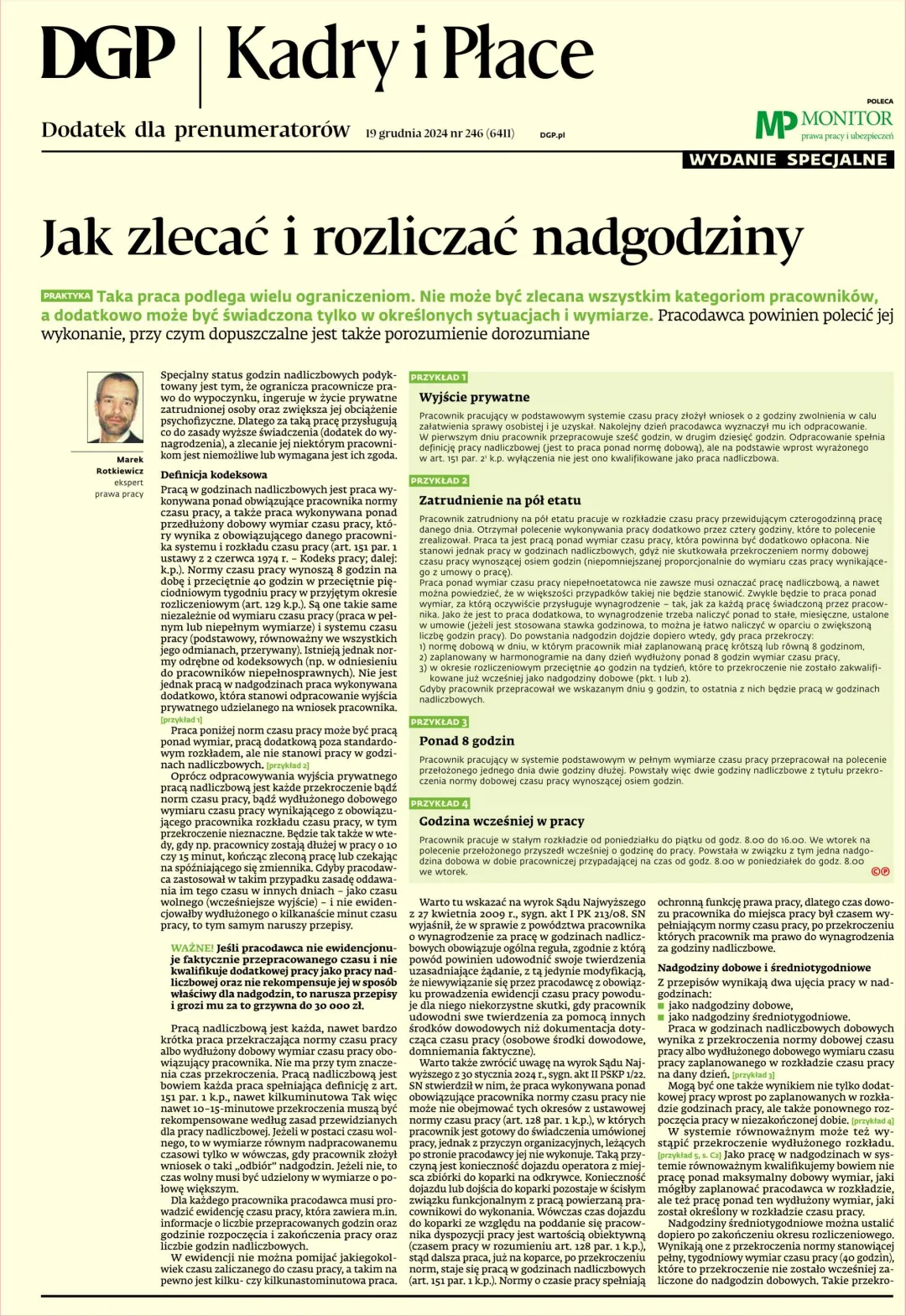 KADRY I PŁACE - WYDANE SPECJALNE