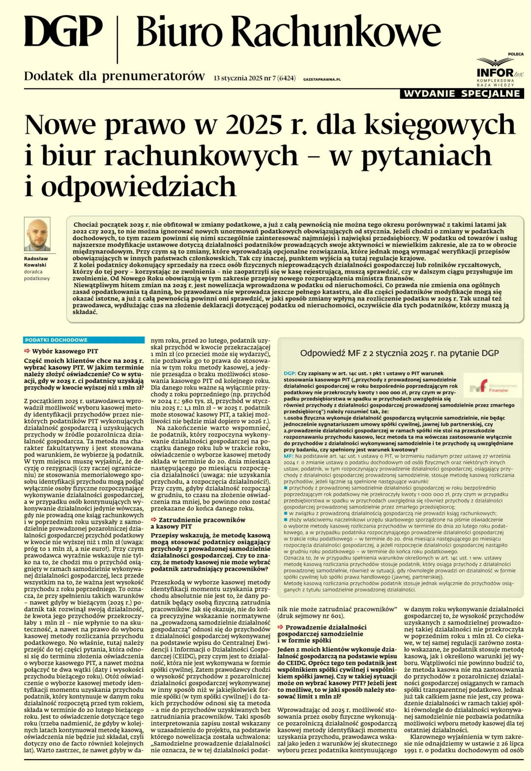 BIURO RACHUNKOWE – WYDANIE SPECJALNE