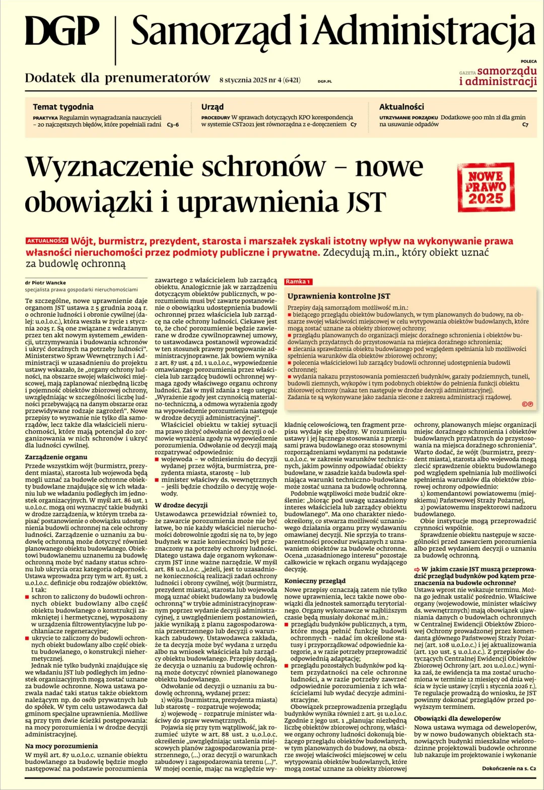 SAMORZĄD I ADMINISTRACJA