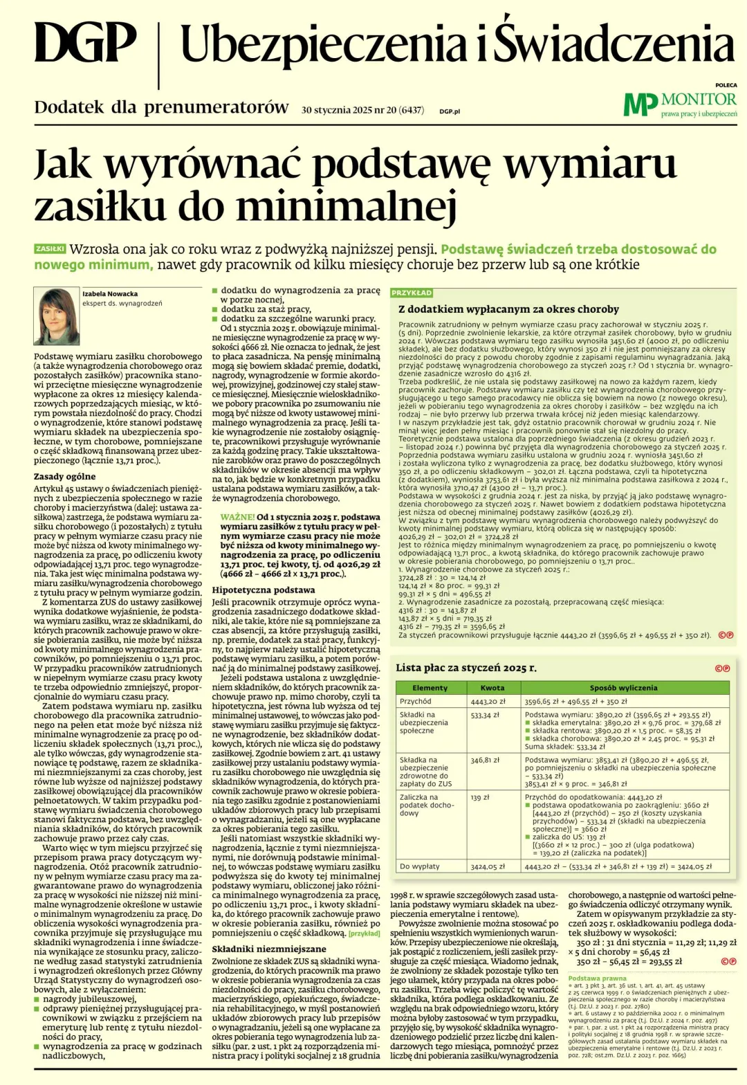 UBEZPIECZENIA I ŚWIADCZENIA