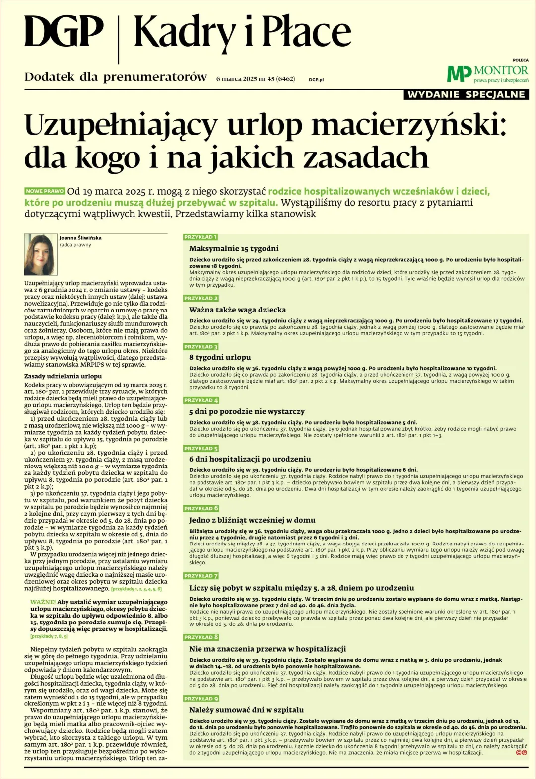 KADRY I PŁACE - WYDANIE SPECJALNE