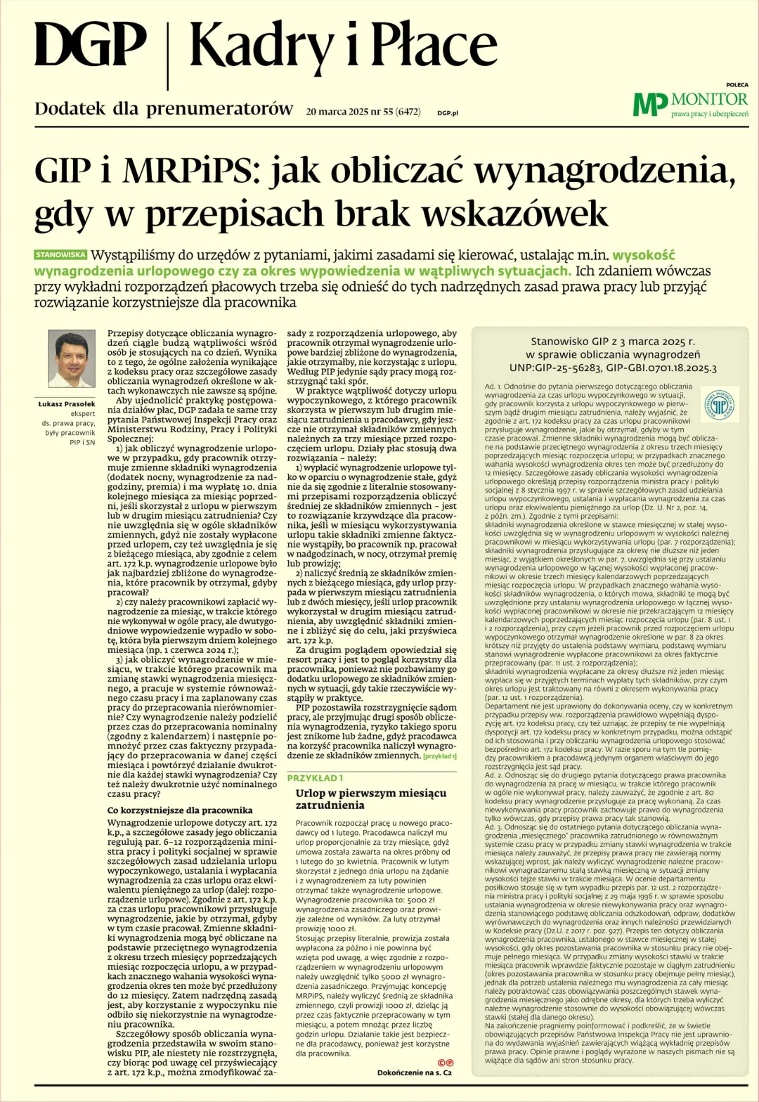 KADRY I PŁACE