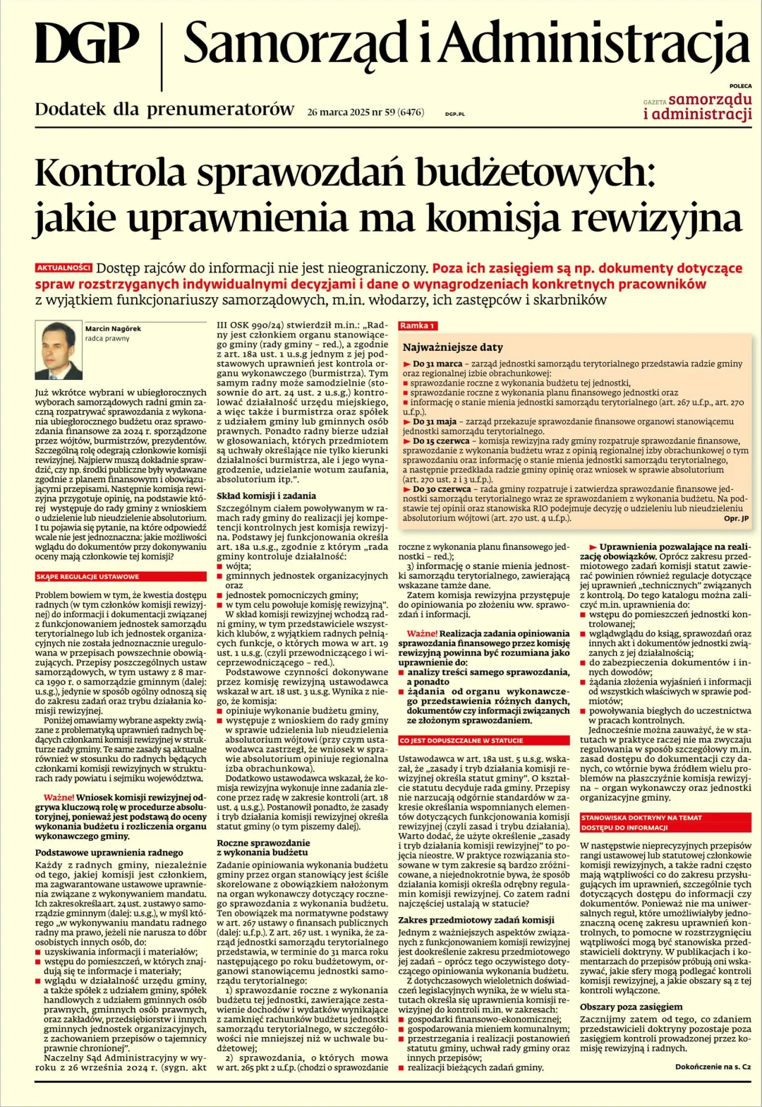 SAMORZĄD I ADMINISTRACJA