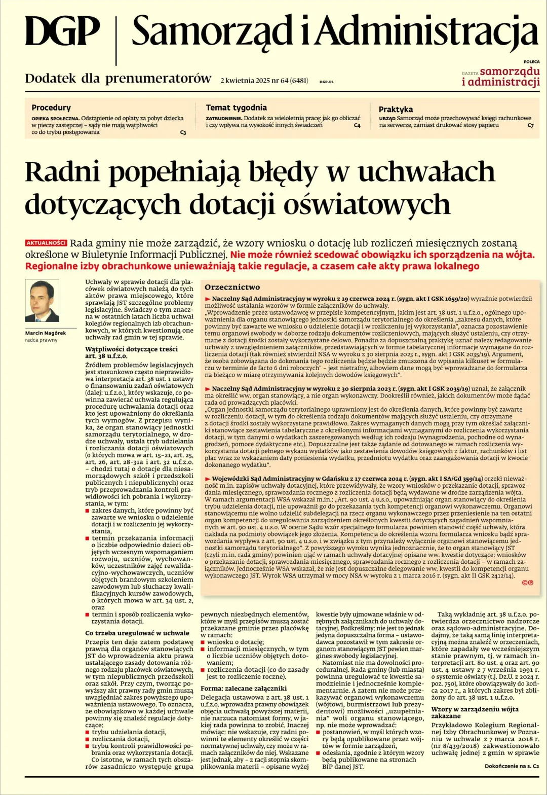 SAMORZĄD I ADMINISTRACJA