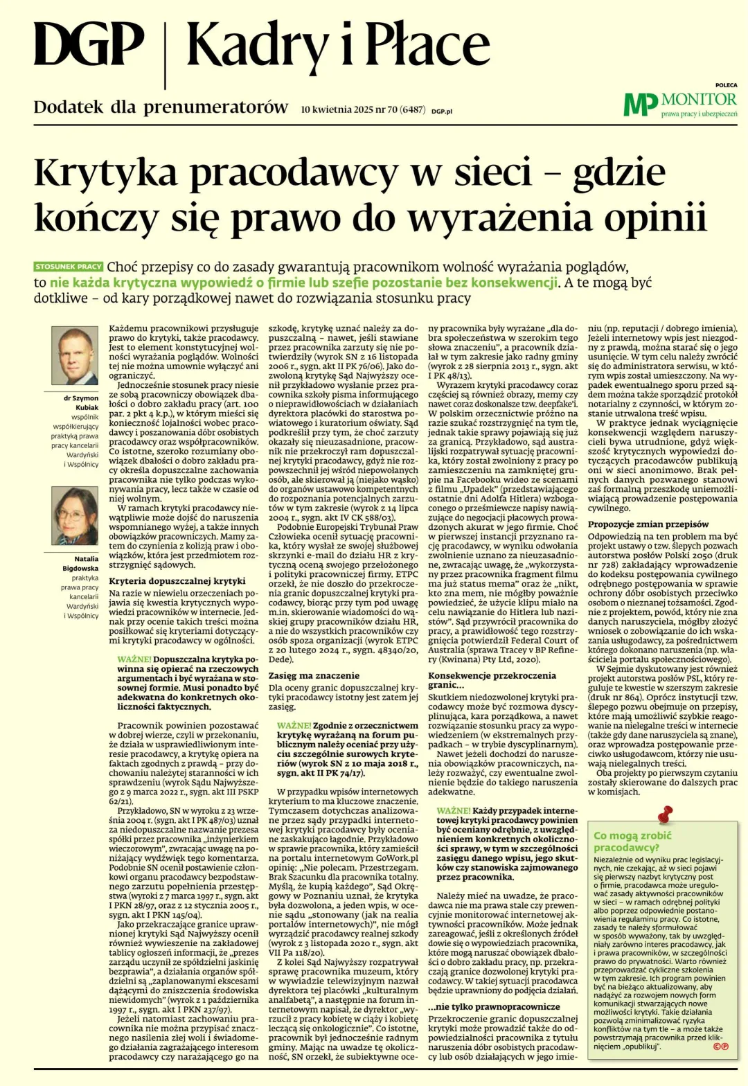 KADRY I PŁACE
