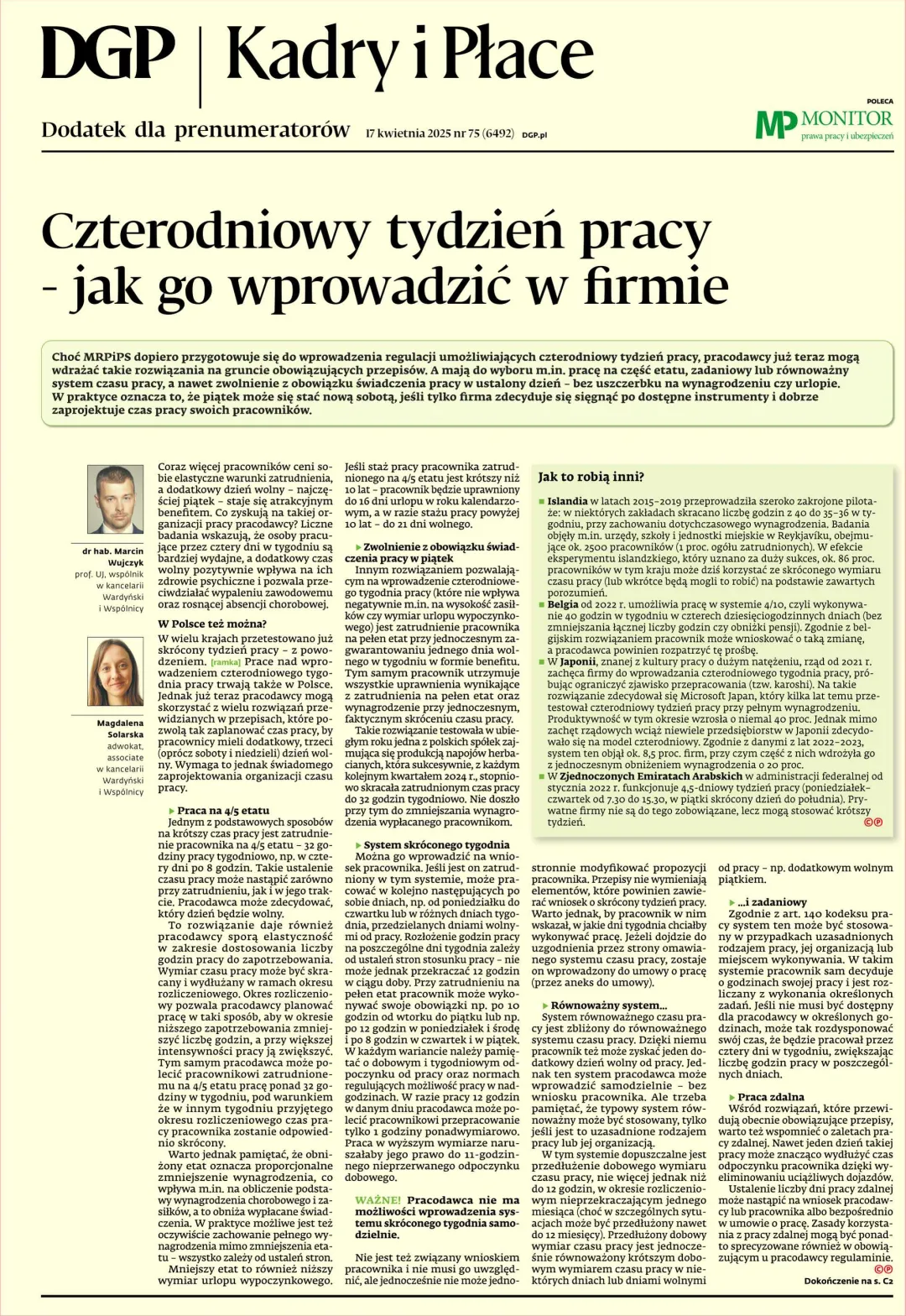 KADRY I PŁACE