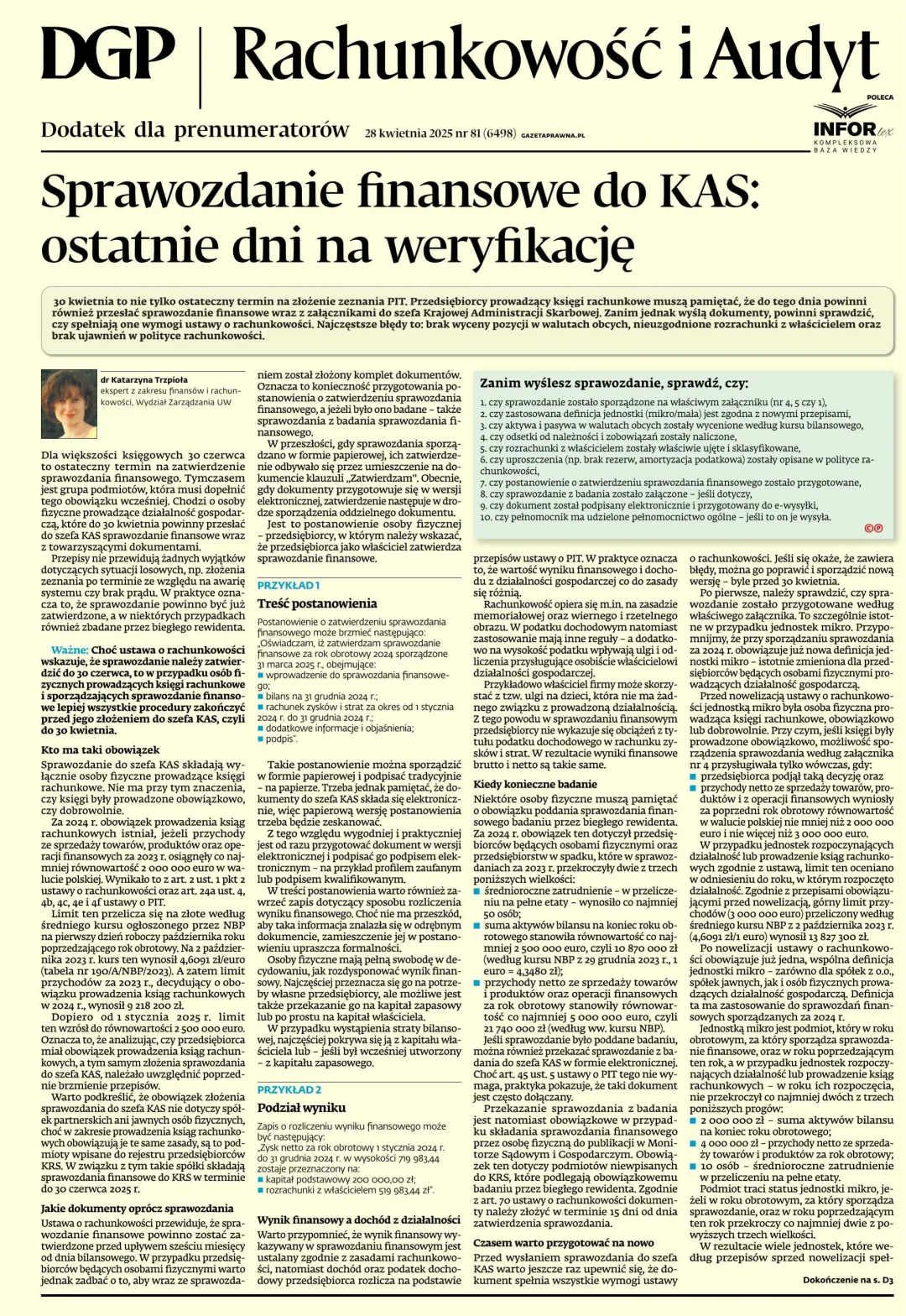 RACHUNKOWOŚĆ I AUDYT