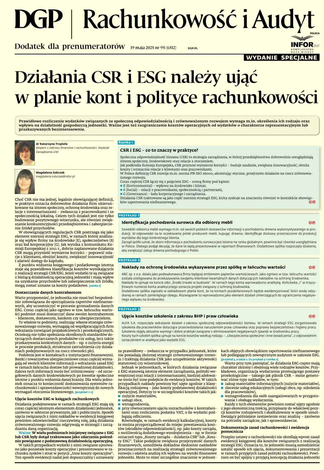 RACHUNKOWOŚĆ I AUDYT – WYDANIE SPECJALNE
