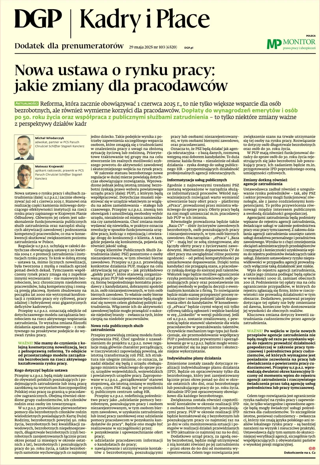 KADRY I PŁACE