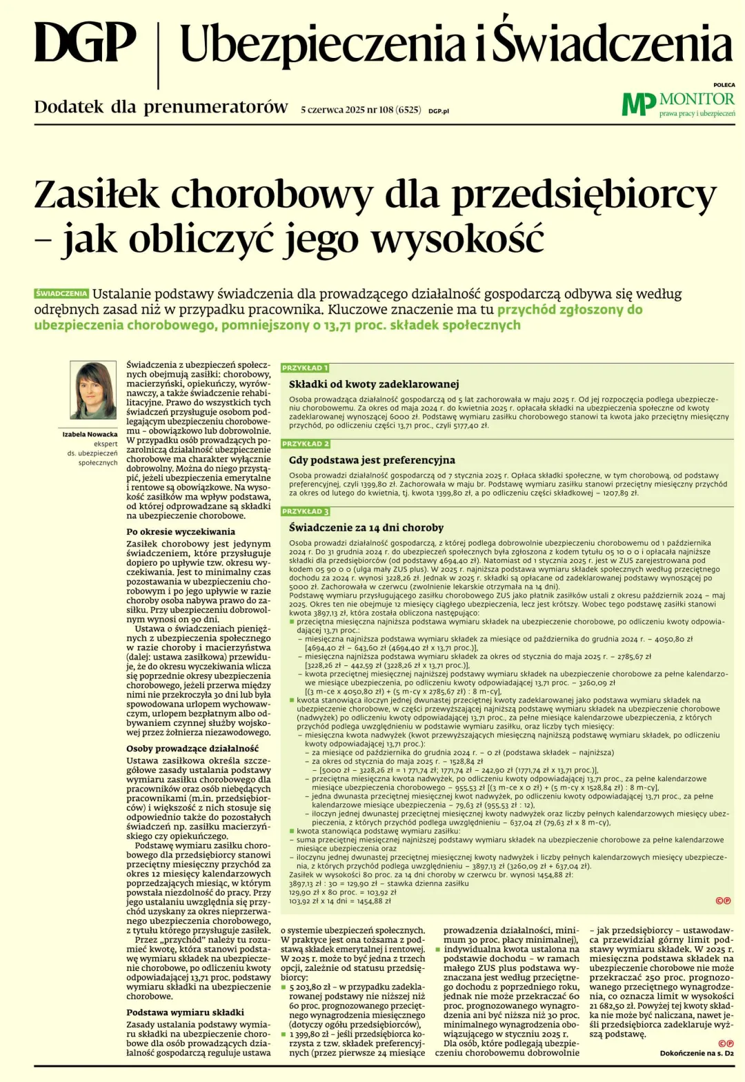 UBEZPIECZENIA I ŚWIADCZENIA