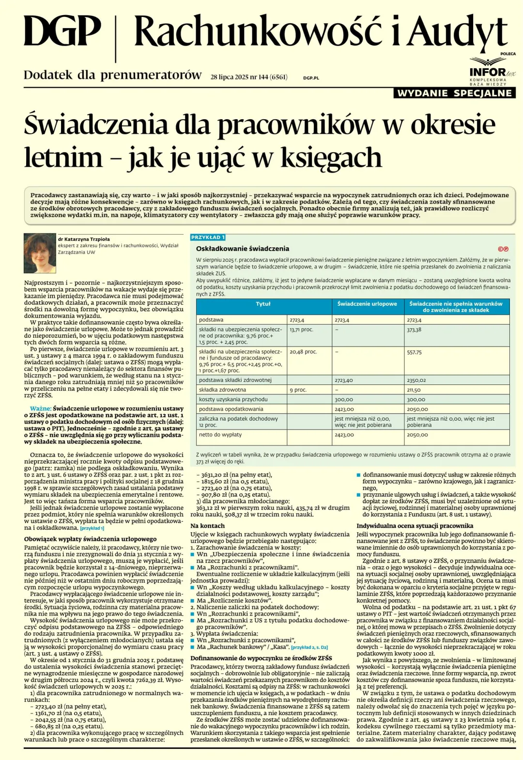 RACHUNKOWOŚĆ I AUDYT - WYDANIE SPECJALNE