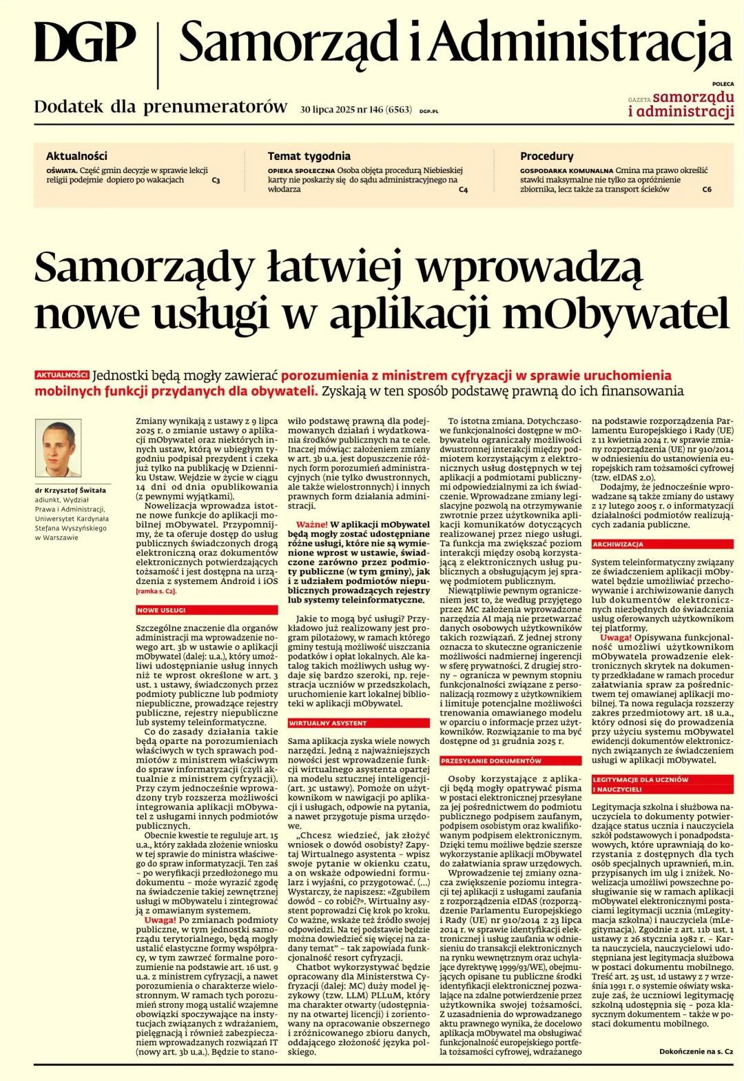 SAMORZĄD I ADMINISTRACJA