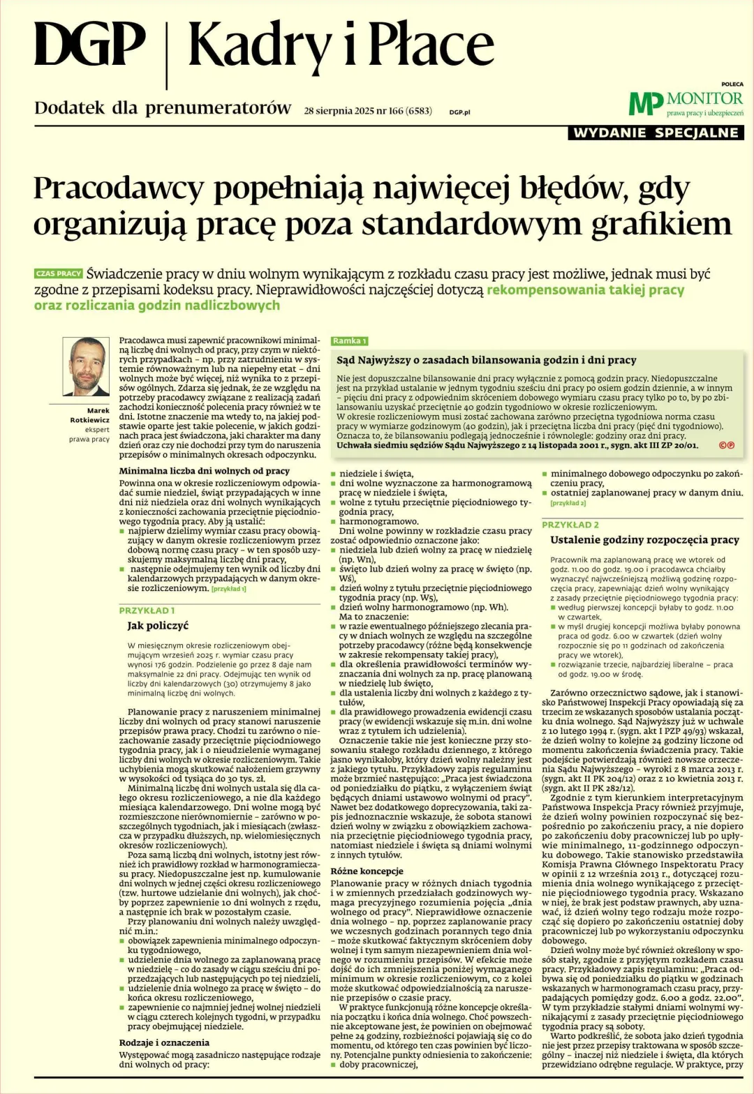 KADRY I PŁACE – WYDANIE SPECJALNE