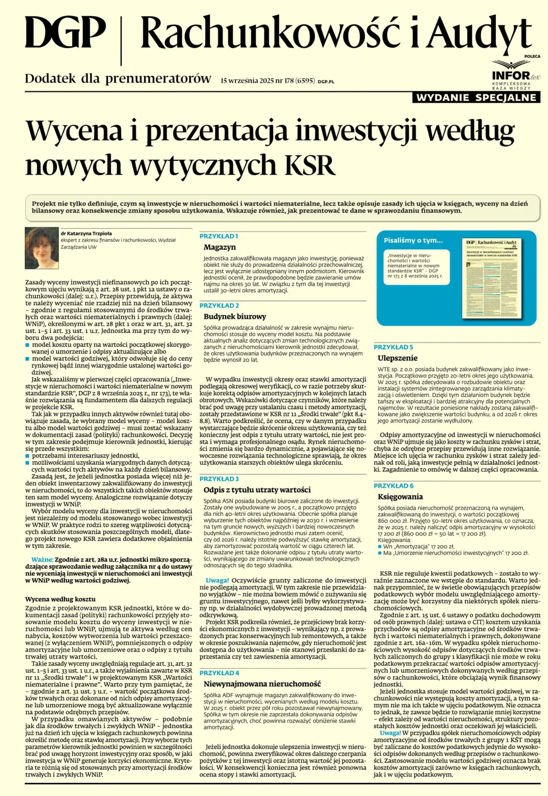 RACHUNKOWOŚĆ I AUDYT – WYDANIE SPECJALNE