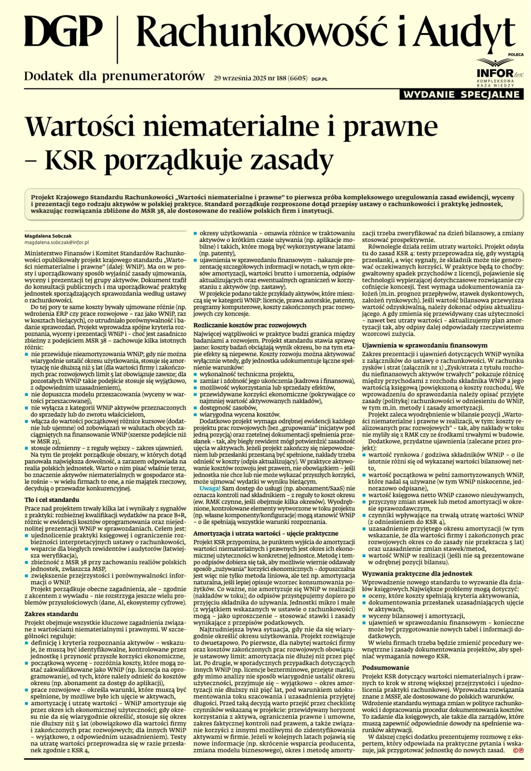 RACHUNKOWOŚĆ I AUDYT – WYDANIE SPECJALNE