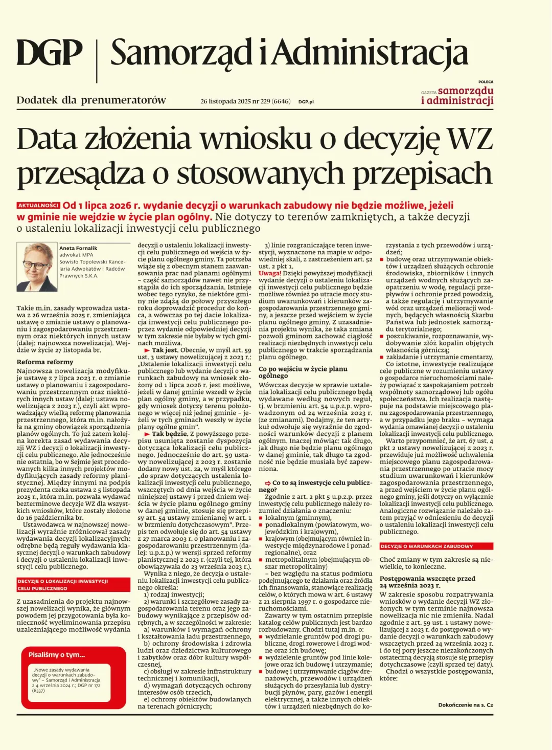 SAMORZĄD I ADMINISTRACJA