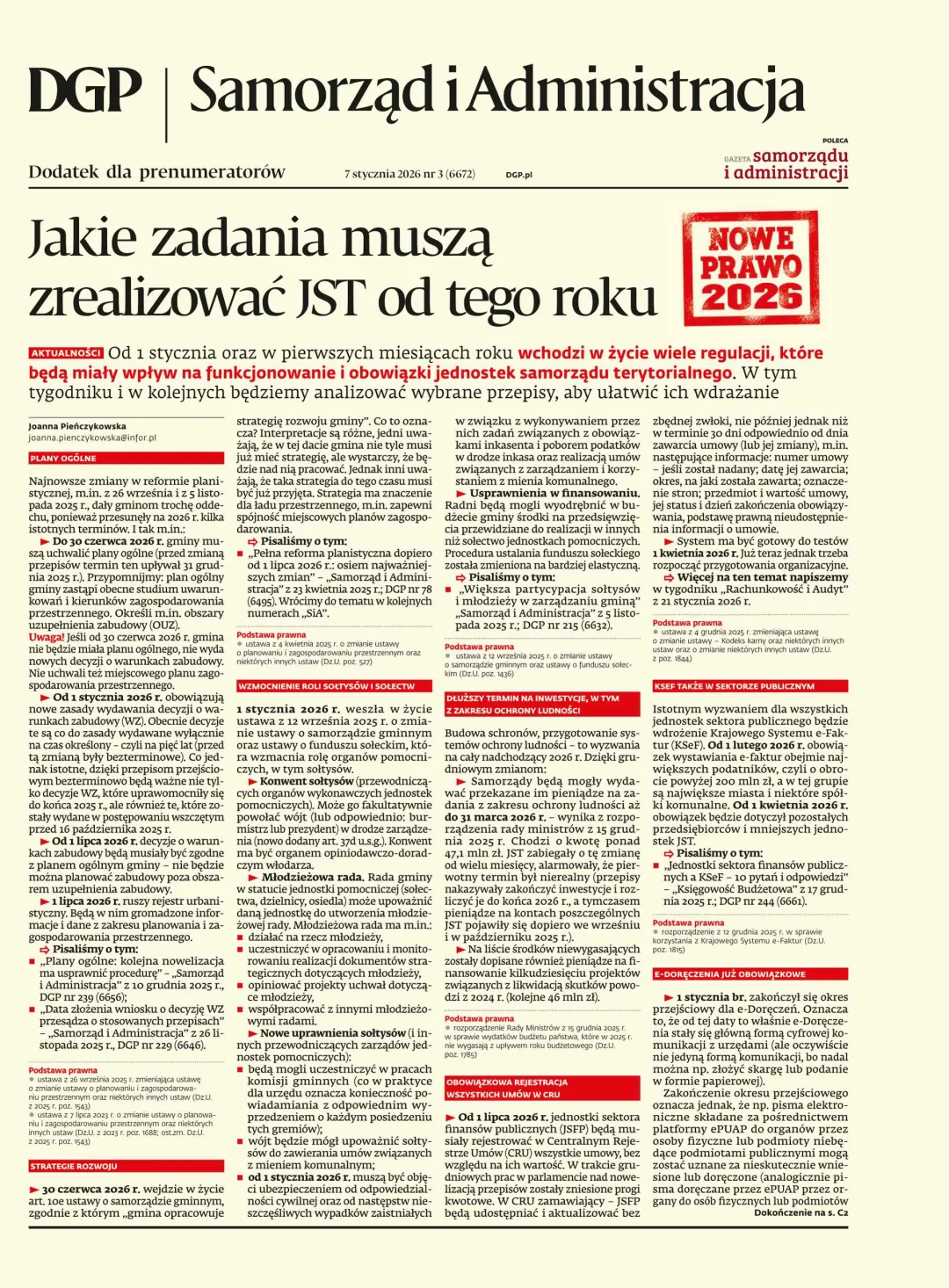 SAMORZĄD I ADMINISTRACJA