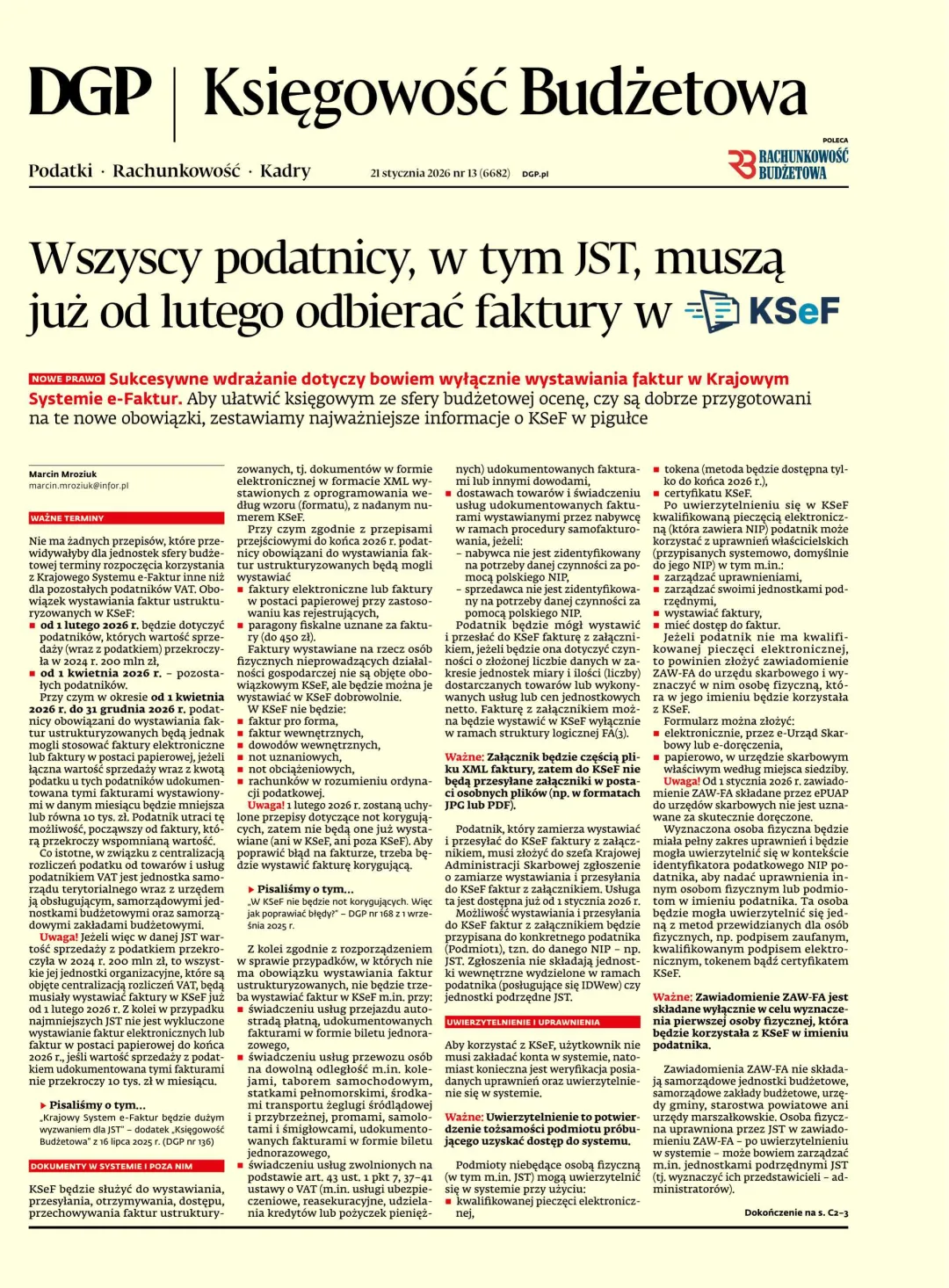 KSIĘGOWOŚĆ BUDŻETOWA