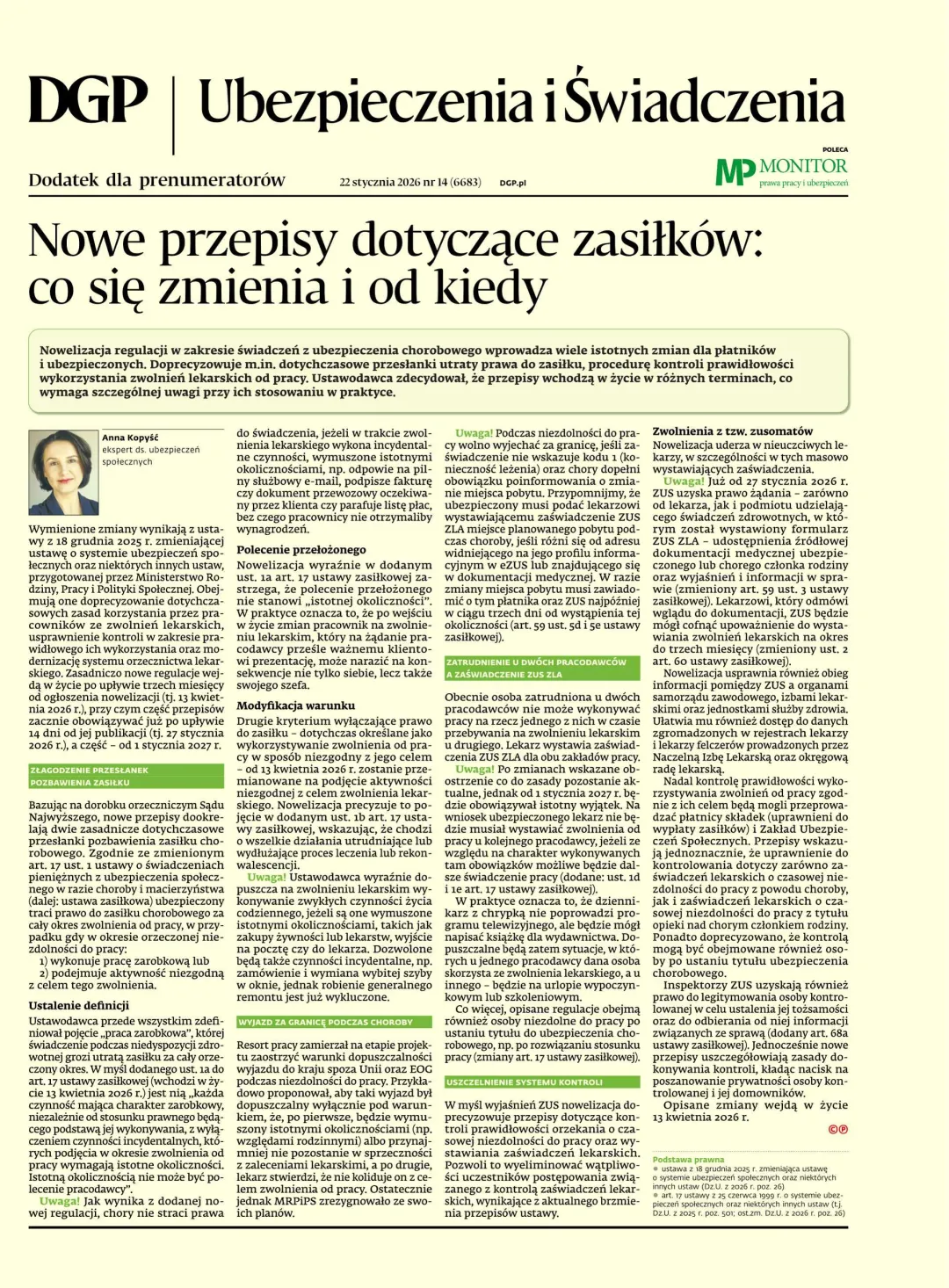 UBEZPIECZENIA I ŚWIADCZENIA