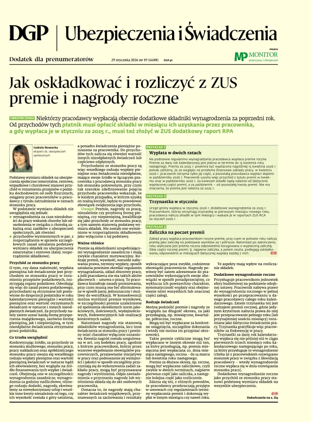 UBEZPIECZENIA I ŚWIADCZENIA