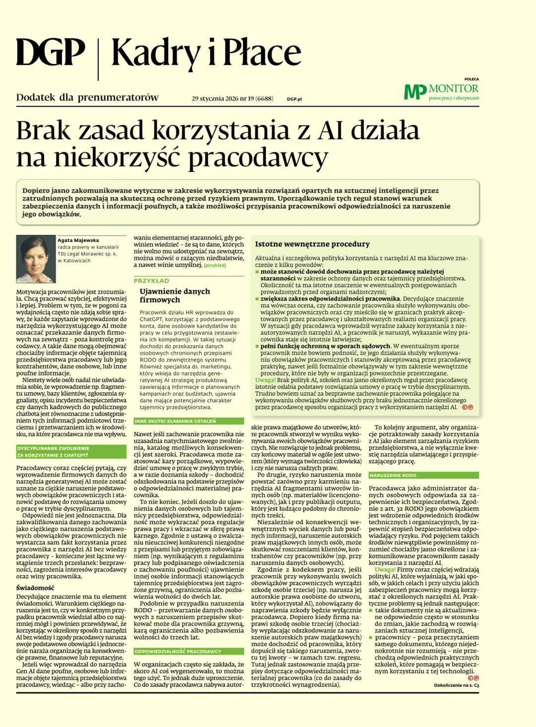 KADRY I PŁACE
