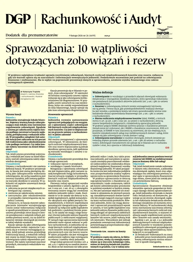 RACHUNKOWOŚĆ I AUDYT