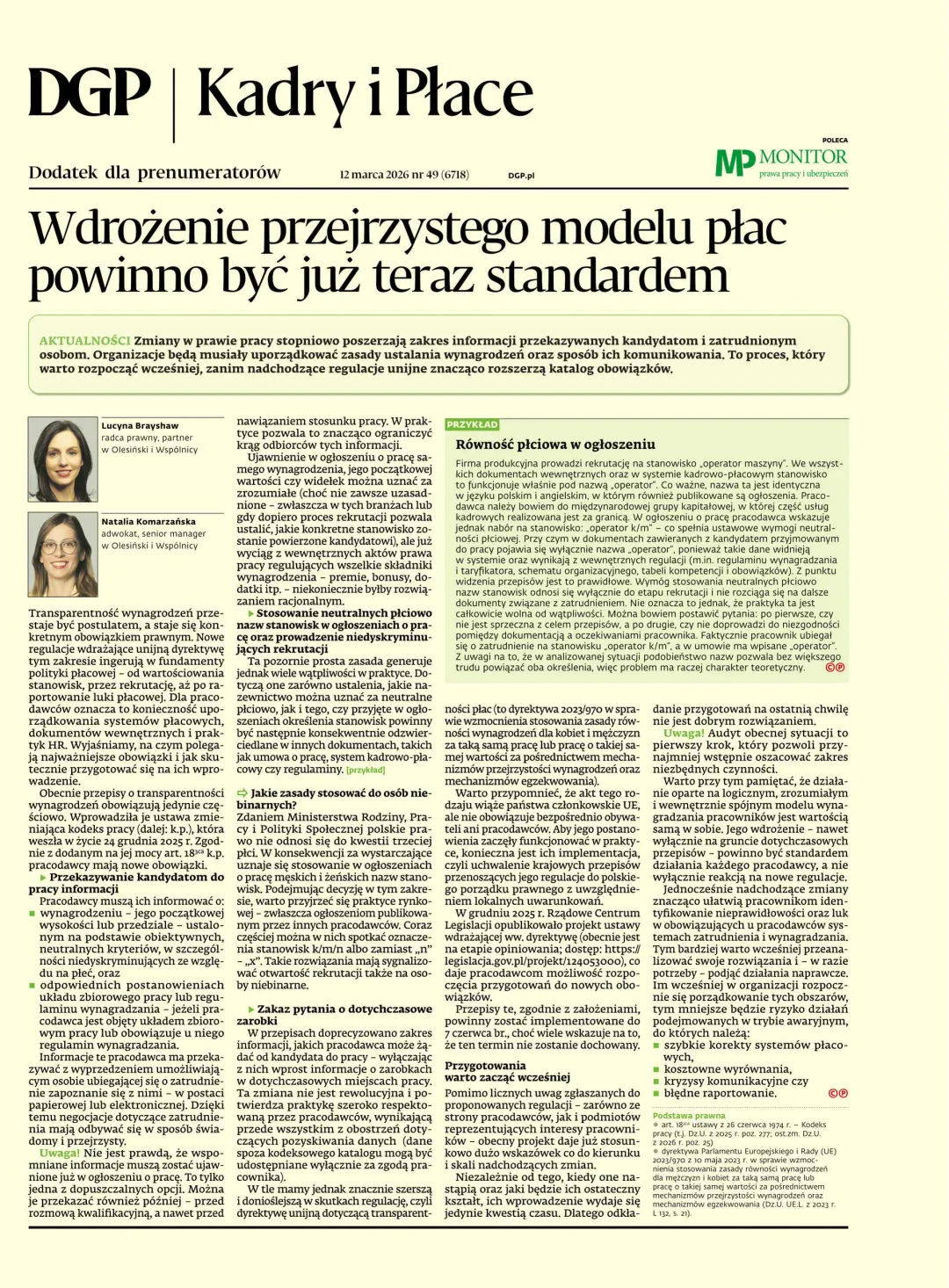 KADRY I PŁACE