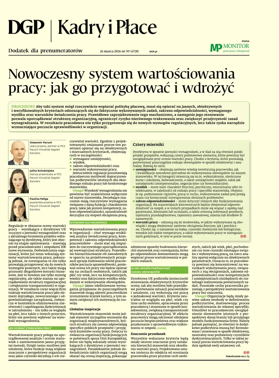 KADRY I PŁACE