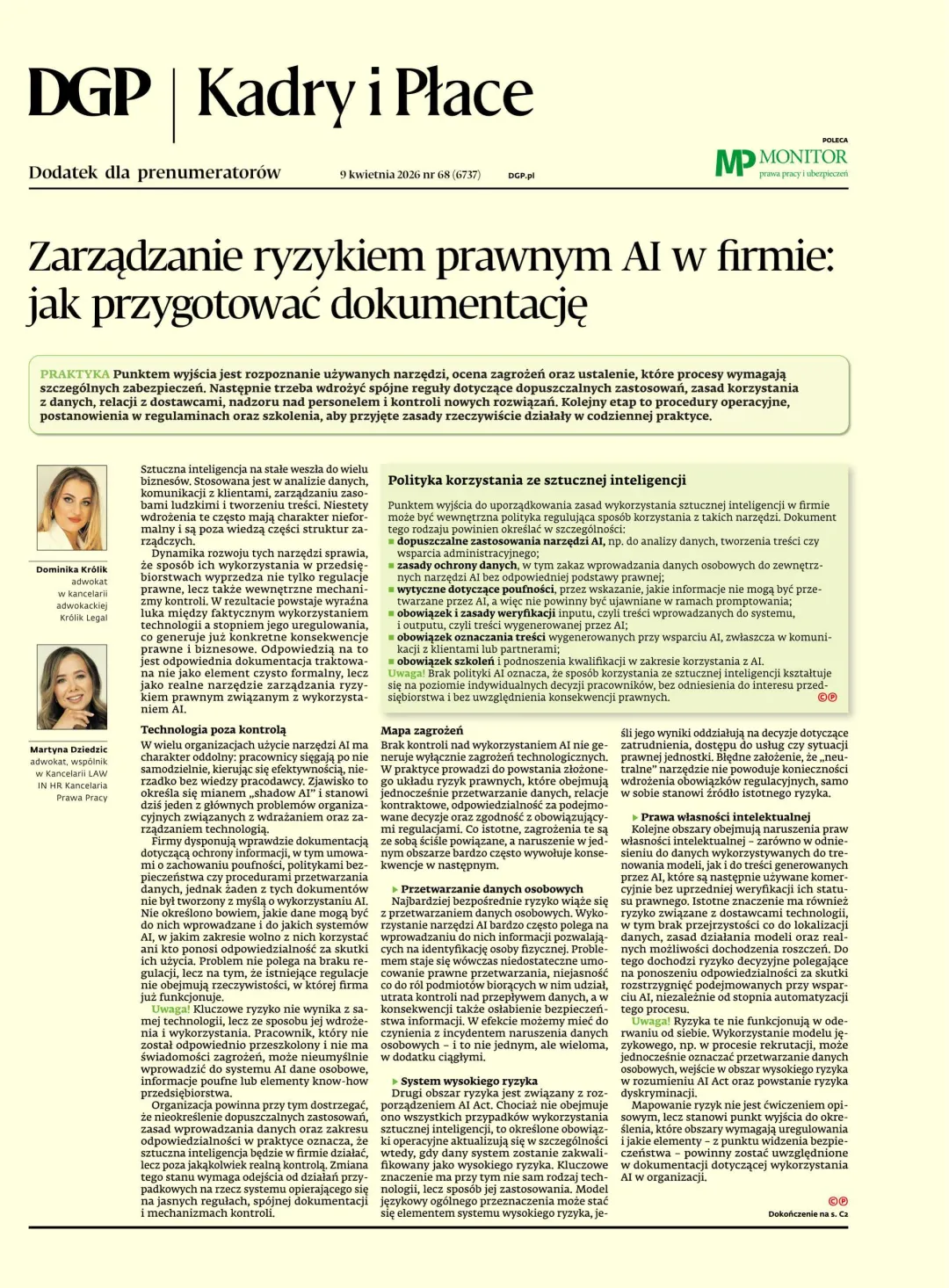 KADRY I PŁACE