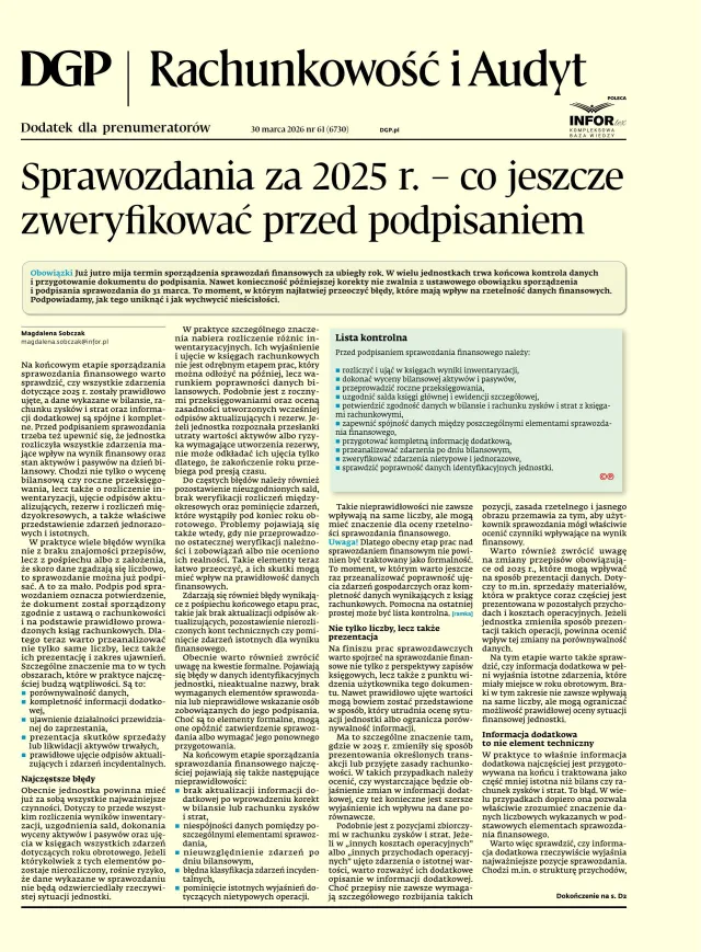 RACHUNKOWOŚĆ I AUDYT
