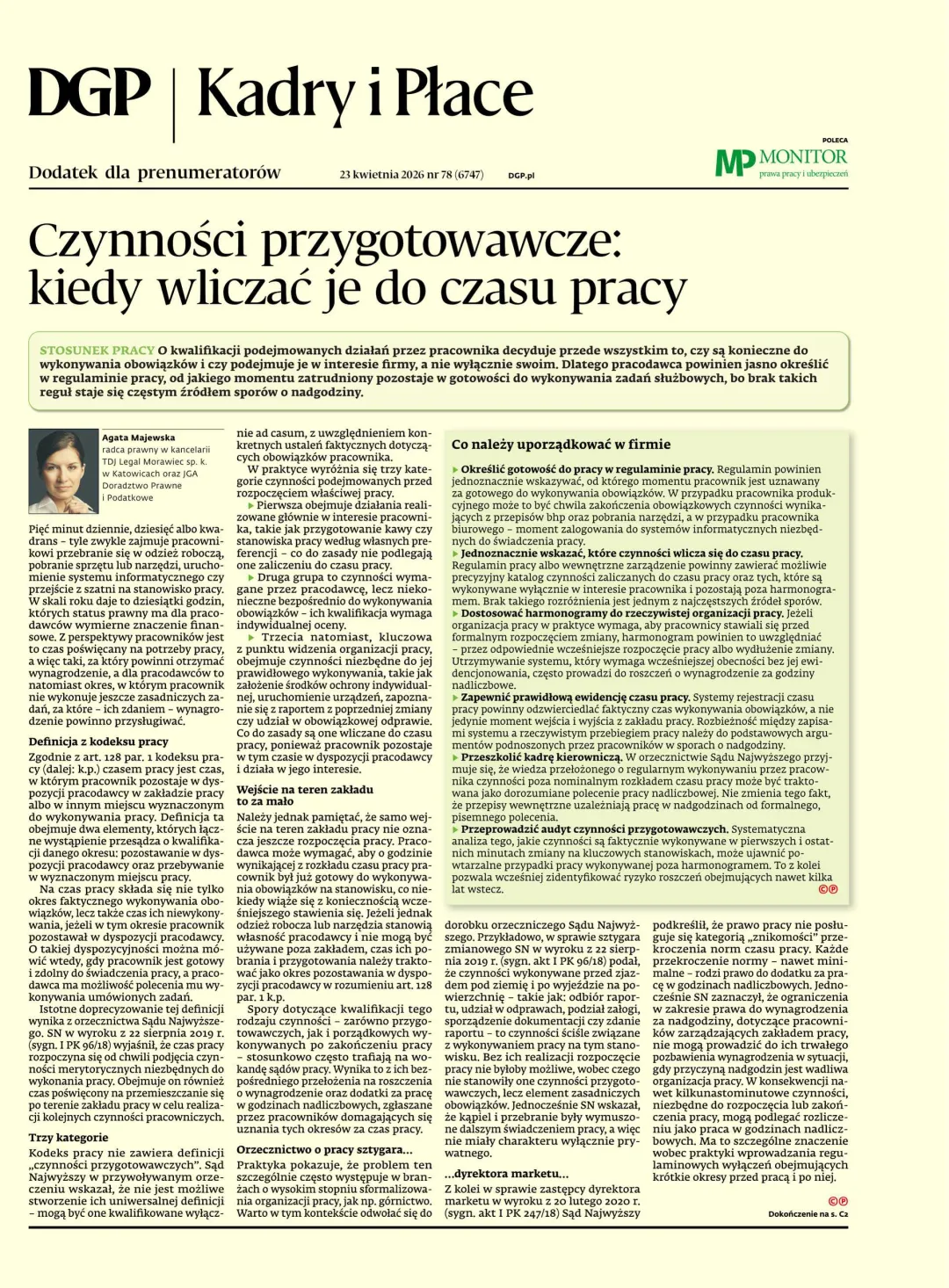 KADRY I PŁACE