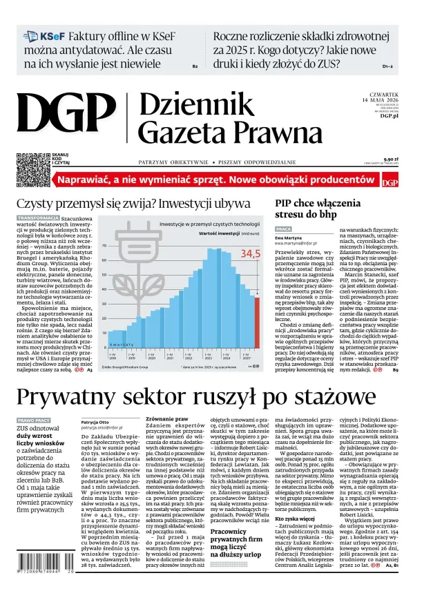 DZIENNIK GAZETA PRAWNA