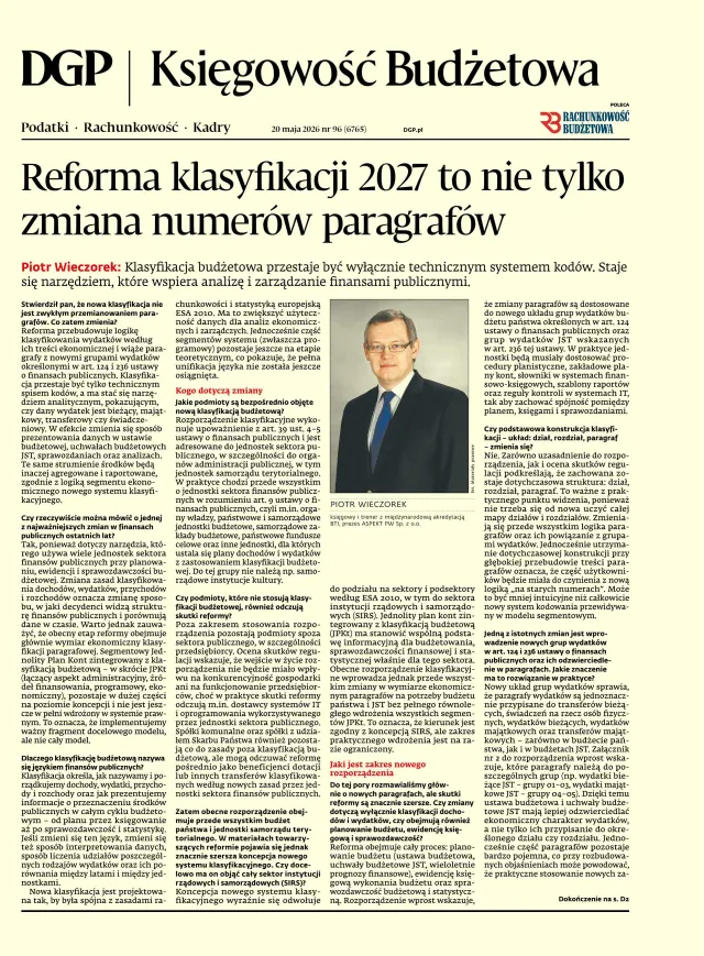 KSIĘGOWOŚĆ BUDŻETOWA