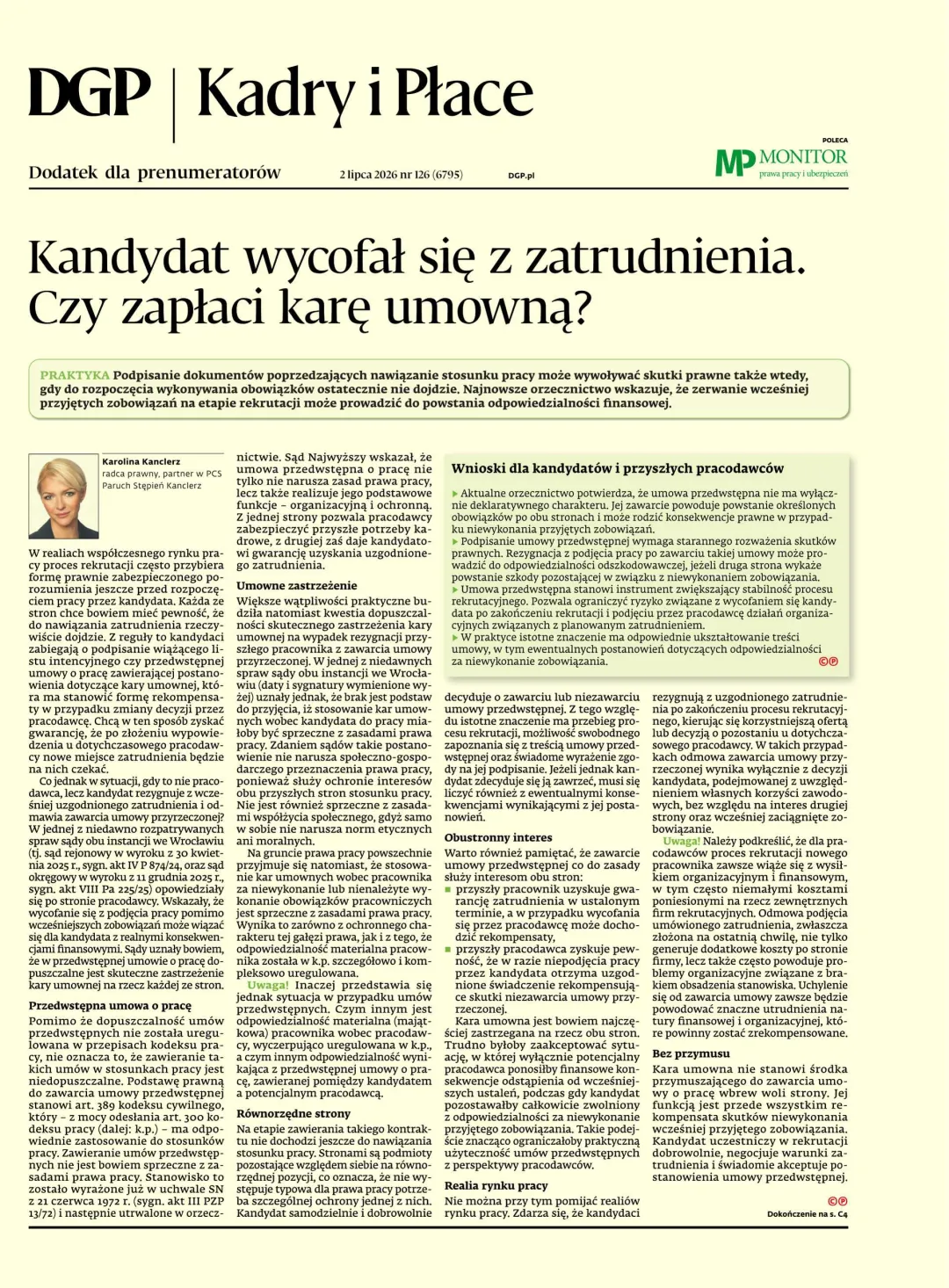 KADRY I PŁACE