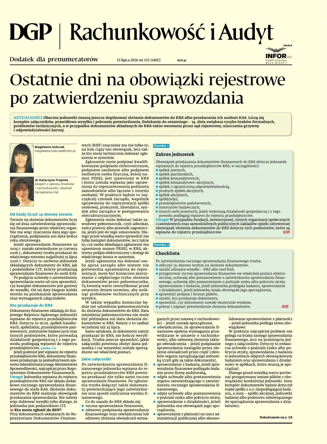 RACHUNKOWOŚĆ I AUDYT