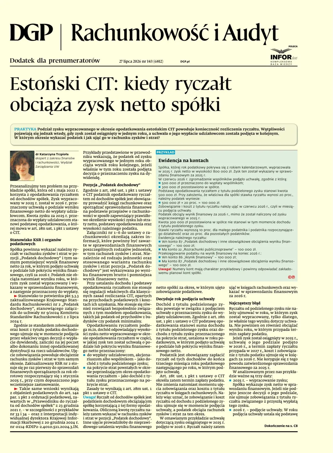 RACHUNKOWOŚĆ I AUDYT