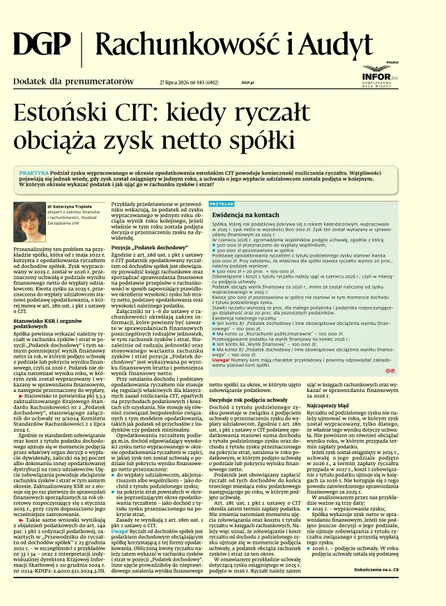 RACHUNKOWOŚĆ I AUDYT