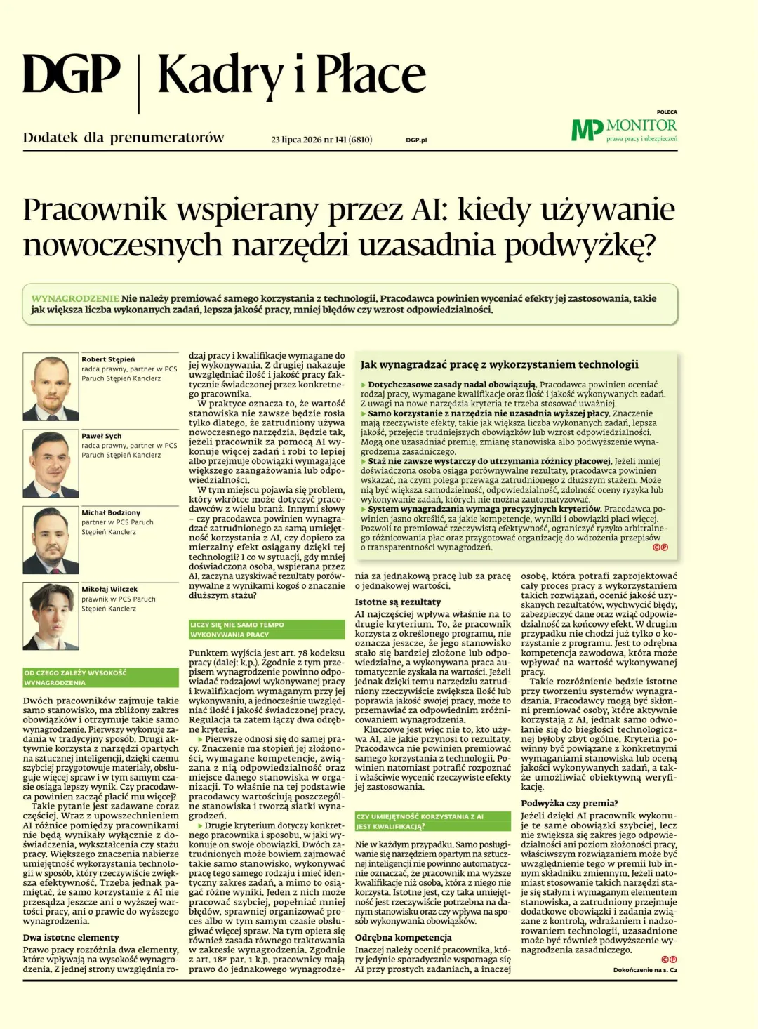 KADRY I PŁACE