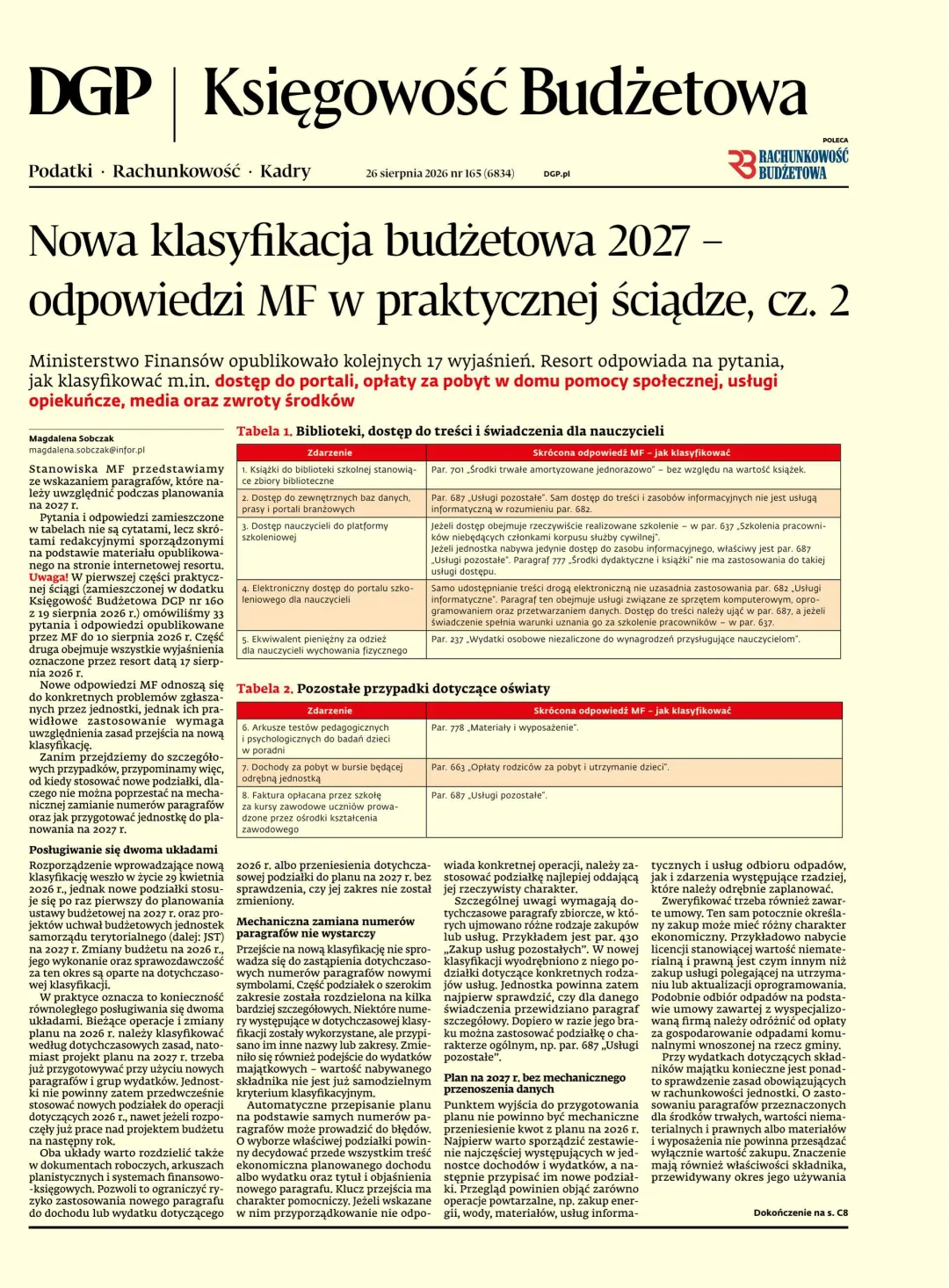 KSIĘGOWOŚĆ BUDŻETOWA